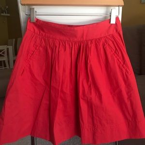 Red skirt